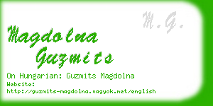 magdolna guzmits business card